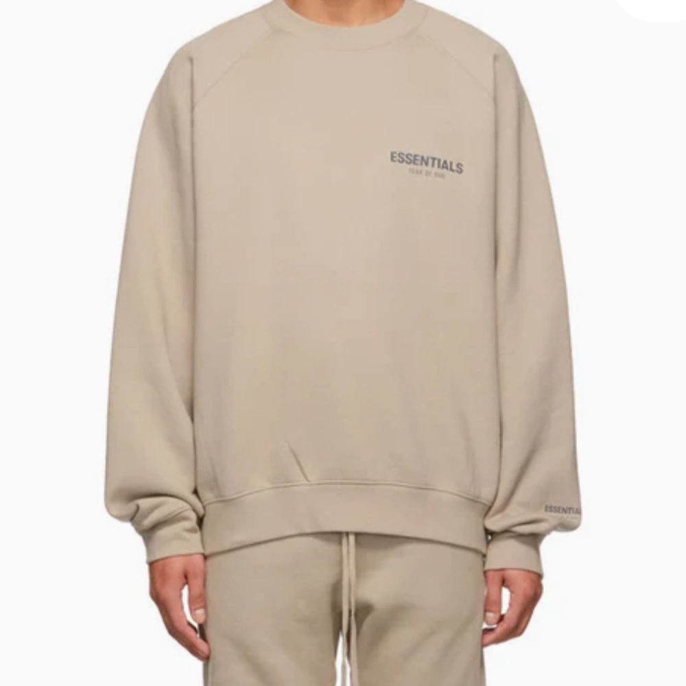 Fear of God Essentials Pullover Crewneck Tan Unisex M